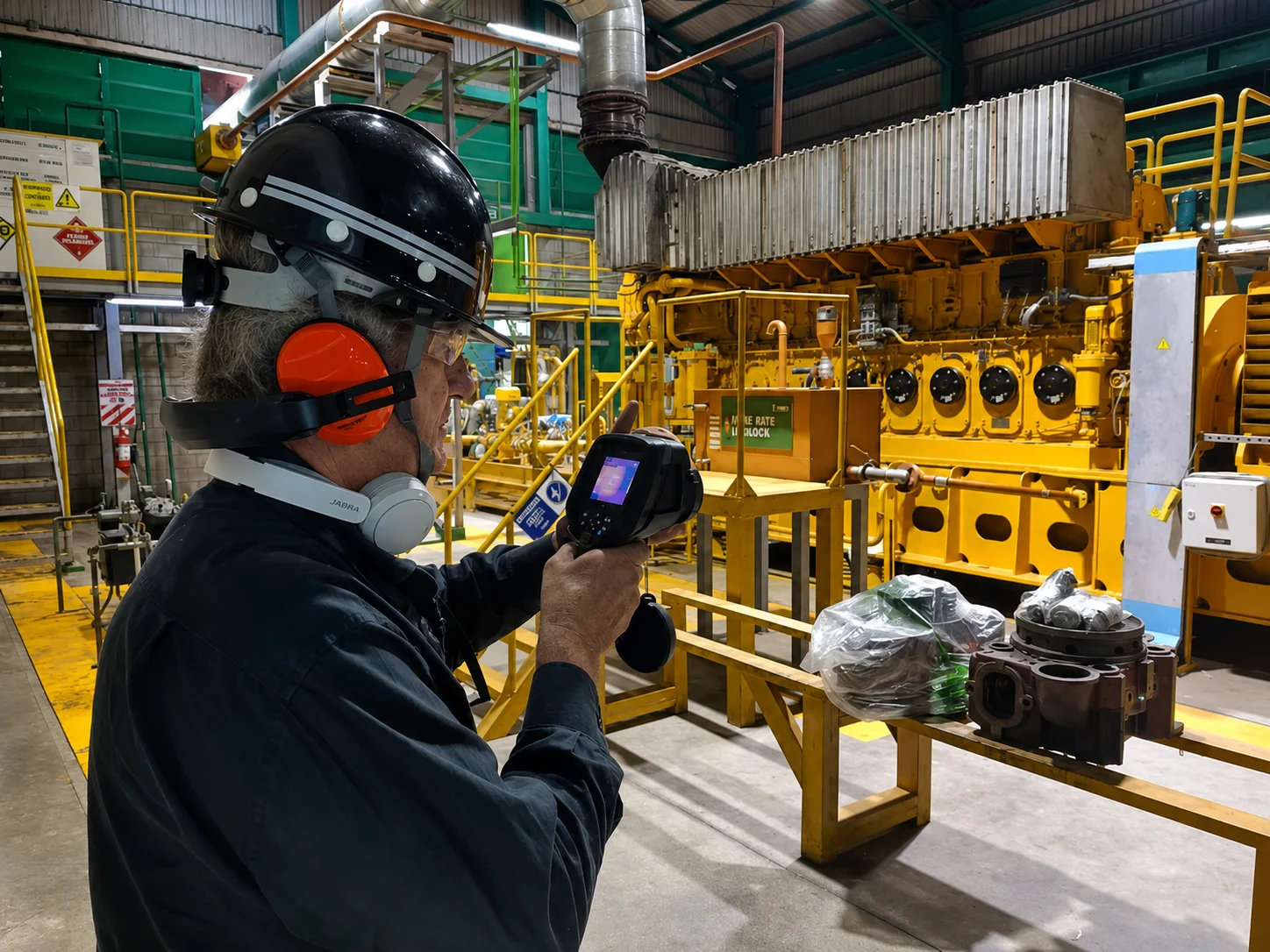 Inspección industrial con dispositivo termográfico